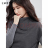 朗文斯?。↙.WEST）女2025冬季新款小眾設計感半高領(lǐng)灰色針織背心 深灰 M 100-110斤 曬單實(shí)拍圖
