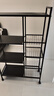 巧納美置物架落地廚房多層移動(dòng)收納架子果蔬菜籃儲物架QNM6391-BK（B) 曬單實(shí)拍圖