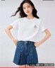 佐丹奴短袖T恤女夏季純棉可愛(ài)動(dòng)物頭像刺繡圓領(lǐng)上衣13325324 曬單實(shí)拍圖