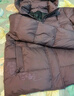 雪中飛羽絨服女2025冬季短款翻領(lǐng)寬松連帽保暖外套媽媽裝卡其色4XL 曬單實(shí)拍圖