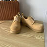 ZLZP馬丁靴男2026春季新款日系情侶低幫德比鞋復古米奇大頭鞋圓頭皮鞋 黃棕色（磨砂皮） 42 （皮鞋碼） 曬單實(shí)拍圖
