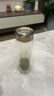 寶菲尼玻璃杯雙層高檔水杯男士高硼硅保溫茶水分離水晶透明專(zhuān)用泡茶杯子 【純鈦】玻璃芯鉆石透明450ML 曬單實(shí)拍圖