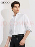 G2000【易打理】男裝春秋商場(chǎng)同款棉質(zhì)混紡柔軟親膚斜紋商務(wù)長(cháng)袖襯衫 白色-斜紋 XL 09 /180 （胸圍117/腰圍107 曬單實(shí)拍圖