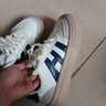 邦帛世小白鞋女2026新款厚底增高學(xué)生百搭休運動(dòng)系帶阿甘鞋德訓鞋女鞋 女士小白鞋【藍色條紋】 37 曬單實(shí)拍圖