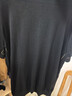 布先生可機洗短袖羊毛T恤男秋冬打底針織衫 嵌線(xiàn)刺繡-鋼琴黑 XXL/185  曬單實(shí)拍圖