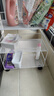 伊思家可移動(dòng)書(shū)包架桌下置物筐家用放存書(shū)桌收納神器帶輪小推車(chē)書(shū)架收納 白色三層大號【移動(dòng)款】 曬單實(shí)拍圖