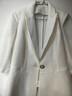 晚白【新品】2026春款氣質(zhì)翻駁領(lǐng)一?？弁ㄇ诎俅铒@瘦西裝外套女 白色 M 曬單實(shí)拍圖