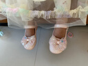 富羅迷女童皮鞋春秋季小女孩甜美洋氣公主鞋兒童演出禮服鞋 幻彩粉  29  曬單實(shí)拍圖