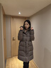 加拿大鵝（Canada Goose）Montgomery Puffer女士同色調徽標長(cháng)款可收腰羽絨夾克 3043WT 9394 煙灰褐 XS 曬單實(shí)拍圖