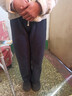 浪莎羊羔絨闊腿褲女冬季2025新款高腰直筒休閑褲寬松保暖加絨加厚褲子 曬單實(shí)拍圖