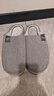 果洛菲春秋冬季男室內家居家用女秋冬天四季特大碼棉拖鞋 深灰 48-49 曬單實(shí)拍圖