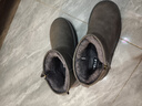 百麗君妍推薦小暖爐加絨男靴24冬保暖棉鞋雪地靴A1781DD4 灰色 44 曬單實(shí)拍圖