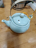 古笙記 陶瓷茶壺家用景德鎮茶具泡茶壺水壺現代中式單壺大號茶壺配過(guò)濾 銅把手/青瓷梅花（700ml） 曬單實(shí)拍圖