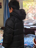 The North Face北面羽絨服男戶(hù)外高蓬鵝絨防潑保暖外套7W7G 宇宙黑/JK3 L 曬單實(shí)拍圖