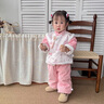 G.duck小黃鴨漢服女童秋冬套裝周歲禮服女寶寶加絨夾棉中國風(fēng)唐裝兩件套 粉色套裝 80 7-11月(建議寶寶75-85cm)cm 曬單實(shí)拍圖