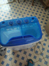 揚子洗脫一體家用雙桶雙缸半自動(dòng)嬰兒童內衣褲小型迷你洗衣機 揚子4（kg）藍瑪瑙迷你雙桶普通款 曬單實(shí)拍圖