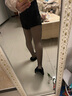 雪茜曼黑色短褲女秋冬加絨新款2025高腰a字緊身西裝熱褲外穿靴褲 曬單實(shí)拍圖