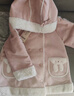 戴維貝拉（DAVE＆BELLA）女童麂皮絨外套連帽兒童外衣小童衣服冬裝新款加絨女寶寶上衣 粉色【現貨】 120 cm（建議身高110-120cm） 曬單實(shí)拍圖