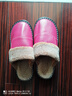 哲燁秋冬季室內情侶棉拖鞋女牛皮牛筋厚底家居拖鞋男冬天保暖地板毛絨 玫紅 38-39 (270mm) 曬單實(shí)拍圖