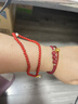普陀山隱徑2026本命年化歲朱砂紅手繩轉運珠手串手鏈編織手繩 三珠成人款-可調節（過(guò)爐） 曬單實(shí)拍圖