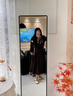 小匠材全身鏡旋轉穿衣鏡落地家用臥室書(shū)架試衣鏡子黑色170*43 曬單實(shí)拍圖