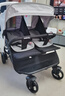 斯達露娜雙胞胎嬰兒車(chē)平躺折疊輕便避震高景觀(guān)二胎大小孩同用手推車(chē) 2025新款帶天窗灰色+蚊帳+棉墊 曬單實(shí)拍圖