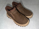 百麗套筒休閑雪地靴男26春新牛皮厚底保暖靴東北靴A2285AD6 棕色 40 曬單實(shí)拍圖