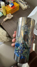 大卡內外純鈦保溫杯高顏值女生吸管杯高端車(chē)載大容量泡純鈦咖啡水杯子 鳶尾花880ml+內外純鈦 曬單實(shí)拍圖