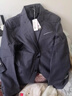 法蒙澤西服套裝男士三件套商務(wù)職業(yè)正裝小西裝男結婚新郎上班修身外套男 黑色(西服+西褲+襯衫+大禮包) XL 【110-125斤】 曬單實(shí)拍圖