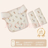 babyincoming嬰兒背帶口水巾雙肩腰凳通用純棉紗布A類(lèi)胸前二狗帶磨牙毛巾圍兜 大象長(cháng)頸鹿【A類(lèi)純棉三件套】 曬單實(shí)拍圖