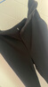 太平鳥(niǎo)女裝休閑褲秋季優(yōu)雅長(cháng)褲質(zhì)感簡(jiǎn)約百搭通勤 黑色褲子 L 曬單實(shí)拍圖