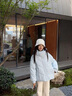 蕓蕁羽絨服女2025新款奶fufu短款冬季寬松韓系甜美可愛(ài)白鴨絨面包服 奶藍色【普通 220-240g】 M 110 - 130斤 曬單實(shí)拍圖
