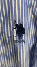 U.S. POLO ASSN.襯衫男夏季商務(wù)休閑條紋襯衣百搭上衣男裝外套父親節 藍條 2XL 曬單實(shí)拍圖