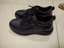 奧康（Aokang）奧康男鞋透氣休閑皮鞋商務(wù)休閑鞋舒適百搭厚底運動(dòng)鞋 黑色39  曬單實(shí)拍圖