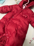 湯尼倍兒嬰兒連體羽絨服白鴨絨冬季外出寶寶新年紅色哈衣幼兒保暖連體衣 暗紅【云朵】 73 cm 曬單實(shí)拍圖