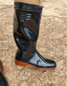 金橡水鞋男燈塔雨鞋男耐磨中高筒廚師水鞋防水防滑釣魚(yú)洗車(chē)工作膠雨靴 燈塔G53高筒 37 曬單實(shí)拍圖