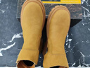 JEEP【順豐包郵】男鞋高幫秋冬款休閑馬丁靴男士英倫工裝鞋短靴大黃靴 土黃【官方旗艦版/送襪子】 42 【標準運動(dòng)鞋尺碼】 曬單實(shí)拍圖