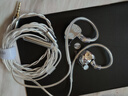 竹林?zhù)B原裝驚鴻青鸞0.78-2pin升級鍍銀耳機線(xiàn)3.5mm適用Type-C有麥大推力耳機配件 銀色3.5MM有麥版 曬單實(shí)拍圖