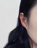 兩世歡999純銀耳釘女養耳洞超小迷你耳棒睡覺(jué)免摘防堵針耳骨釘不過(guò)敏 999銀圓珠耳釘一對 曬單實(shí)拍圖