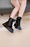 卡帝樂(lè )鱷魚(yú)（CARTELO）真皮馬丁靴女款秋冬新款加絨棉靴英倫風(fēng)厚底顯瘦增高短靴女 黑色單里 38 曬單實(shí)拍圖