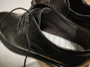 蜻蜓牌皮鞋男士真皮商務(wù)正裝皮鞋休閑秋季軟底結婚鞋耐磨冬季加絨棉皮鞋 黑色-四季 42 曬單實(shí)拍圖