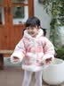 班喜迪【加絨夾棉】女童外套冬裝新款兒童洋氣公主保暖棉服寶寶毛絨衣服 粉色 90 曬單實(shí)拍圖