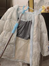 笛莎（DEESHA）女童羽絨服2025冬新款三防保暖中長(cháng)款羽絨外套童裝女寶寶衣服 粉藍色 110 【充絨量：100.2g】 曬單實(shí)拍圖