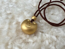 周大福 胖福足金珠子配繩大版黃金吊墜男女情侶EOF1531新年禮物 約9.95g計價(jià)(工費860) 曬單實(shí)拍圖