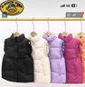 G.duck兒童羽絨馬甲背心秋冬2025新款韓版女童寶寶保暖馬夾女孩花邊坎肩 淺紫色 130cm 曬單實(shí)拍圖