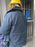 龍偉聯(lián)合保安黑色大衣加厚防寒服棉大衣冬裝中長(cháng)款棉服上衣可拆卸內膽新款 曬單實(shí)拍圖