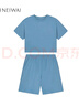 NEIWAI內外優(yōu)選睡衣女家居服愛(ài)寵系列睡衣套裝體感自在貼合舒適 暮色藍 M 曬單實(shí)拍圖