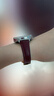 方哲品牌原裝適用華為Watch5手表表帶gt5pro四葉草磁吸扣GT6皮質(zhì)watch4Pro新款高級感真皮女士時(shí)尚腕帶 安可拉紅淺金扣紅花 華為GT4【41MM表盤(pán)】18mm 曬單實(shí)拍圖