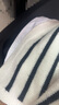 西兒小香風(fēng)無(wú)袖針織馬甲黑白條紋外套女春秋開(kāi)衫外搭外穿毛衣馬甲背心 均碼90-130斤 曬單實(shí)拍圖