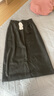 播商場(chǎng)同款PU皮半身裙女24冬新款高腰顯瘦氣質(zhì)直筒半裙BDR4BD3476 K40玄黑 XL 曬單實(shí)拍圖
